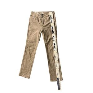 French Dressing Blues. Tan Straight-Leg Pants. Women’s size 6